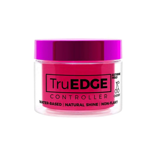 Lala Hair TruEDGE Controller Extreme Hold Water-Based Pomade - Ntaural Shine & Non-Flaky Scented Edge Control - Perfect for Hair-Braiding (Cherry)