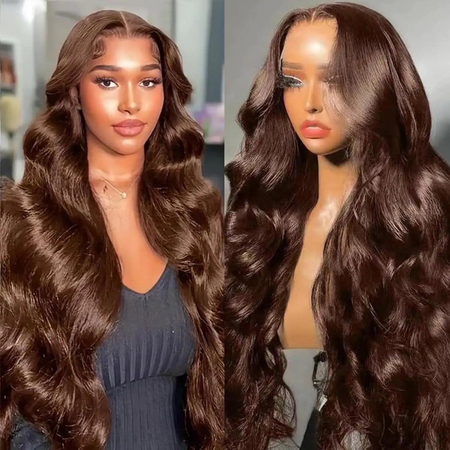 100% Human Hair Lace Wigs